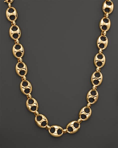 gucci lido marina chain necklace